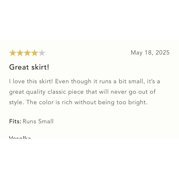 NWT Size M - Anthropologie Maeve Zip-Front Column Midi Skirt Red (NWT US$ 118) - Picture 4 of 16